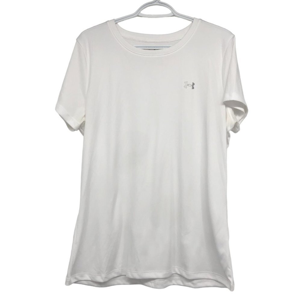 Under Armour White Short Sleeve Workout T-shirt size XL